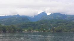 A typical scene along the southern part of Tahiti.  it rains regularly...